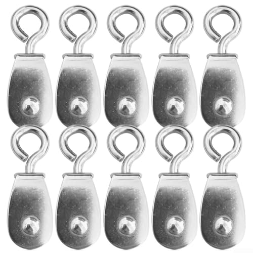 Set mit 10 Edelstahl-Riemenscheiben, 11 mm Durchmesser, 30 kg Tragkraft, für verschiedene Indoor-Aktivitäten Set mit 10 Edelstahl-Riemenscheiben, 11 mm Durchmesser, 30 kg Tragkraft, für verschiedene Indoor-Aktivitäten von Springwillfly