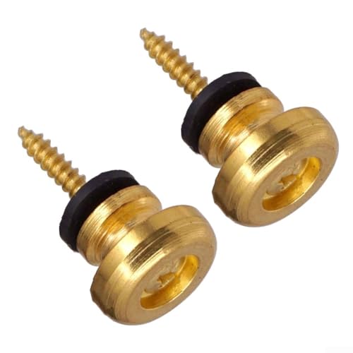 Sicherheitsknöpfe für Musikinstrumente, robust, für verschiedene Modelle (goldfarben), 2 Stück von Springwillfly