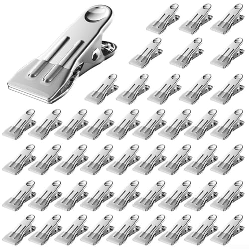 Sichern Sie Ihre Poolabdeckung effizient mit 48 Edelstahl-Clips für den Wintergebrauch (grau) von Springwillfly