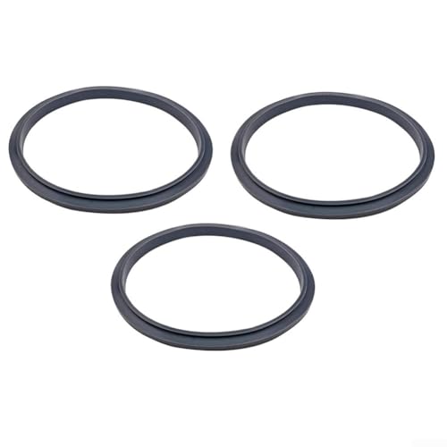 Silikon-Dichtungsring in O-Form für 600 W 900 W Entsafter und Mixer, kompatible flexible, auslaufsichere Dichtung für einfachen Austausch und Wartung in Küchengeräten (3 Dichtungen + Haken) von Springwillfly