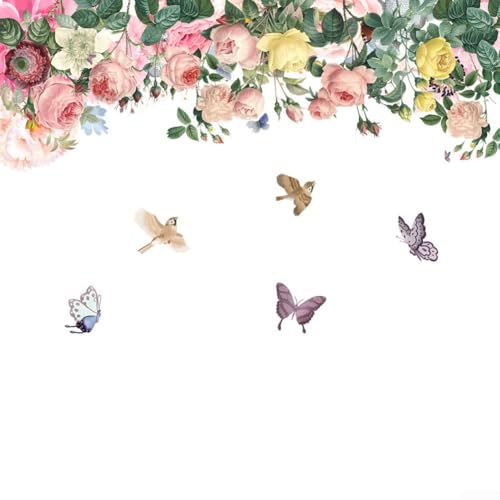 Skurrile Blumen-Cartoon-Wandkunst-Aufkleber verwandeln Sie Ihren Raum mit Leichtigkeit Skurrile Blumen-Cartoon-Wandkunst-Aufkleber verwandeln Sie Ihren Raum mit Leichtigkeit von Springwillfly