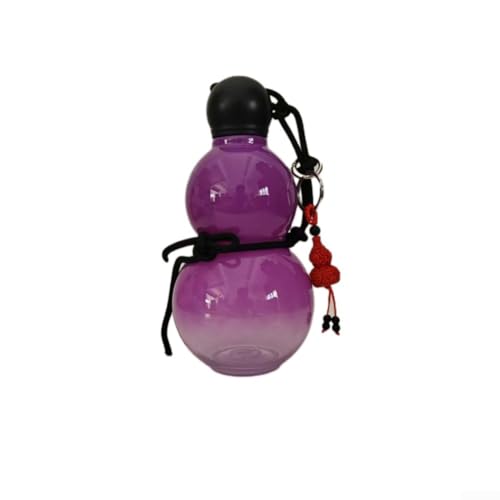 Sleek 800ML Gourd Water Bottle Practical Hydration Solution for Every Occasion (Purple) von Springwillfly