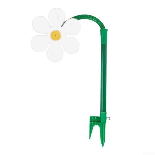 Sonnenblumensprinkler für Garten mit müheloser Einrichtung und zuverlässiger Wasserverteilung (weiß) von Springwillfly