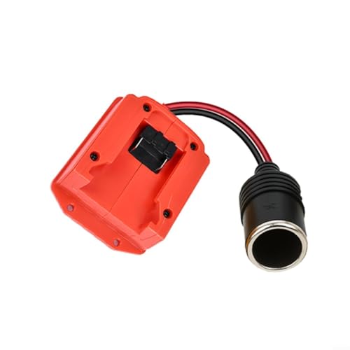 Springwillfly 18 V Batterie-Step-Down-Adapter für Dewalt-Schnittstelle, wandelt 18 V und 20 V DC Eingang in 12 V Ausgang mit Überstromschutz für Automobilgeräte und Ladegeräte (rot) von Springwillfly