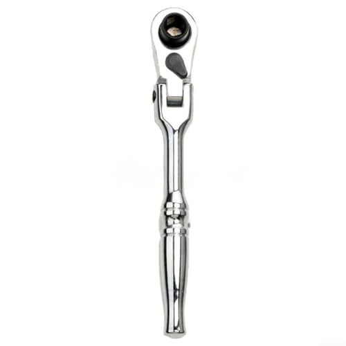 Springwillfly 2-in-1-Ratschengriff, 1/4-Zoll-Antrieb mit Bohrschrauber-Funktion, umkehrbarer Daumenschalter, Metallkonstruktionswerkzeug (Silber) von Springwillfly