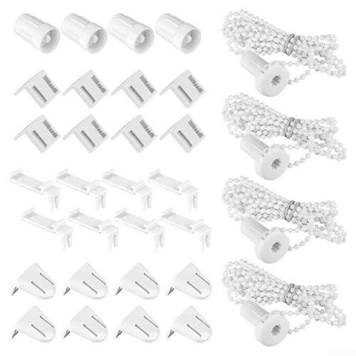 Springwillfly 32 Stück Rollo-Vorhang-Zubehör, Schnurführung Vorhang P Clip Jalousie Schnurhalter Springwillfly 32 Stück Rollo-Vorhang-Zubehör, Schnurführung Vorhang P Clip Jalousie Schnurhalter von Springwillfly