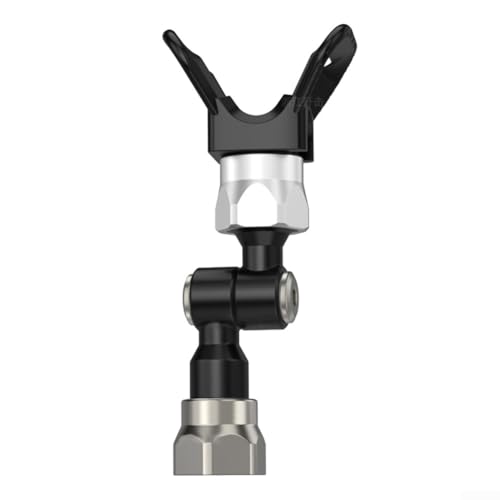 Springwillfly 360° drehbarer Sprühdüsenadapter mit Entenschnabel-Halterung, Edelstahl, für Airless-Farbspritzgeräte, rutschfestes, dichtes Gewinde von Springwillfly