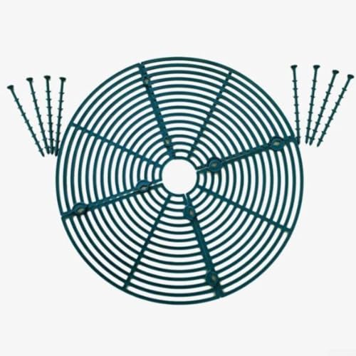 Springwillfly 4 x Blumentopf-Abdeckungen, effektives Netz-Schild für Bodenschutz und verbesserte Entwässerung in Gärten (grün) von Springwillfly