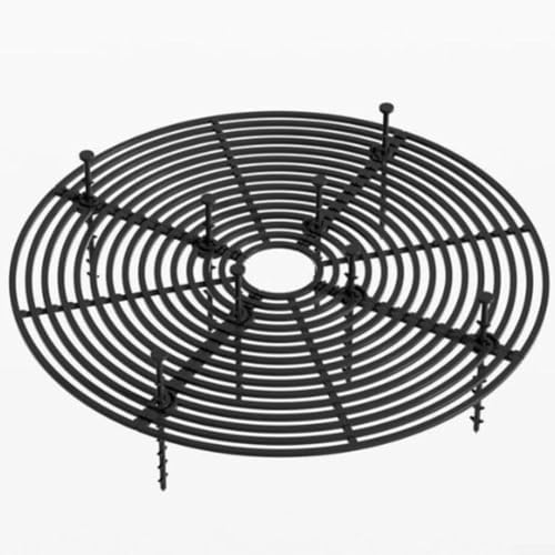 Springwillfly 4 x Blumentopf-Abdeckungen, effektives Netz-Schild für Bodenschutz und verbesserte Entwässerung in Gärten (schwarz) von Springwillfly