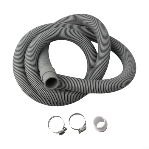 Springwillfly Ablaufschlauch-Verlängerungsset mit Anschlüssen, 2 Klemmen für Waschmaschine, Geschirrspüler (150 cm) von Springwillfly