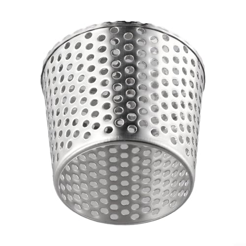 Springwillfly Anti-blockierende Bodenablauf-Abdeckung, 304 Edelstahl, Dachsieb mit glattem Rand für Balkon, Garten, Außenablauf (110 mm) von Springwillfly