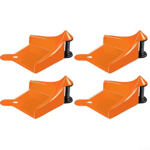 Springwillfly Autowaschschlauchführungssystem mit rollendem Rad-Design, Reifenkeil, Wasserrohr-Schutzwerkzeug-Set für Auto-Detailing (orange) von Springwillfly
