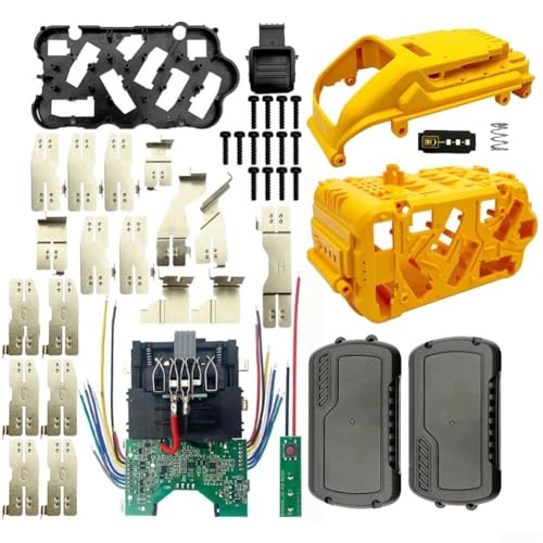 Springwillfly Batteriegehäuse kompatibel für DeWalt 18V 20V 60V DCB609, Kunststoffschale mit Schutzplatine für Elektrowerkzeug-Batterie-Reparatur und Custom Pack Montage von Springwillfly