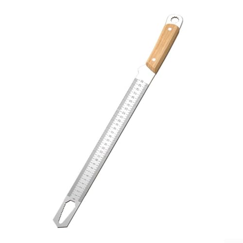 Springwillfly Doppelskala Messlineal 0-300/500 mm 5 mm dicker Stahl gerade Kante Werkzeug mit Mutternschlüssel Funktion für Werkstatt (300 mm) von Springwillfly