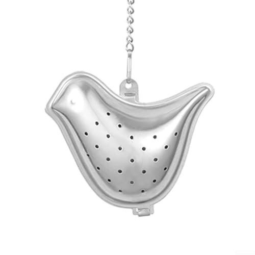 Springwillfly Edelstahl Vogel-Teesieb Teetasse Filter 304 gelocht Tee Ei für losen Tee weiß grün Oolong schwarz Kräuter Rooibos Kamille Springwillfly Edelstahl Vogel-Teesieb Teetasse Filter 304 gelocht Tee Ei für losen Tee weiß grün Oolong schwarz Kräuter Rooibos Kamille von Springwillfly