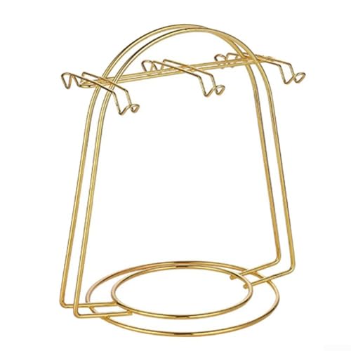 Springwillfly Eleganter Teetassenhalter aus Edelstahl für effektive Lagerung und Drainage (B) von Springwillfly