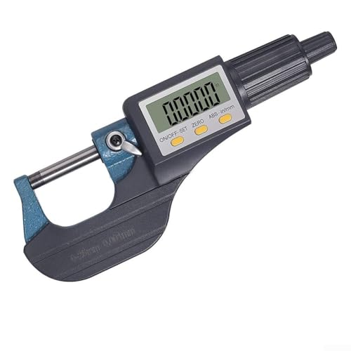 Springwillfly Elektronisches Mikrometer, Mikrometer mit Edelstahl-Amboss, elektronische LCD-Digitalpräzisionen für genaue Wanddickenmessungen mit Datenausgabefunktion Springwillfly Elektronisches Mikrometer, Mikrometer mit Edelstahl-Amboss, elektronische LCD-Digitalpräzisionen für genaue Wanddickenmessungen mit Datenausgabefunktion von Springwillfly