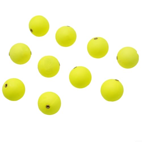 Springwillfly Fishing Bobbers Auftriebsbälle Drift Ball EVA-Schaum Schlaganzeiger Set mit Kupferring für Süßwasser See Bach (30 mm gelb) von Springwillfly
