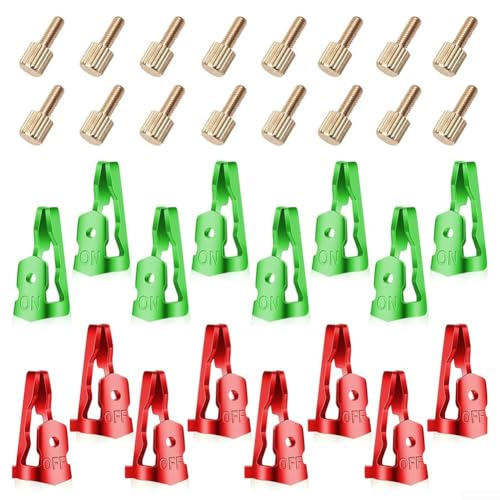Springwillfly Für InterMatic 156T1978A Zeitschaltuhr-Ersatz-Set 8 Ein 8 Aus für T100 Serie Pool-Timer einschließlich T101 T102 T103 T104 WH-Serie (rot + grün) von Springwillfly