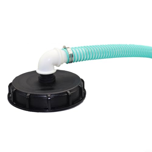 Springwillfly IBC Abdeckschlauch-Set, automatische Füllmaschine DN 150 mit Spiralschlauch-Set für Wasserspeicher, Regenadapterzubehör (32 mm) von Springwillfly
