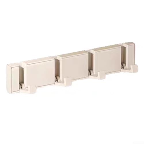 Springwillfly Invisible Hanging Solutions Faltbarer Aluminiumhaken zur Maximierung der Platzeffizienz (4 Haken) von Springwillfly
