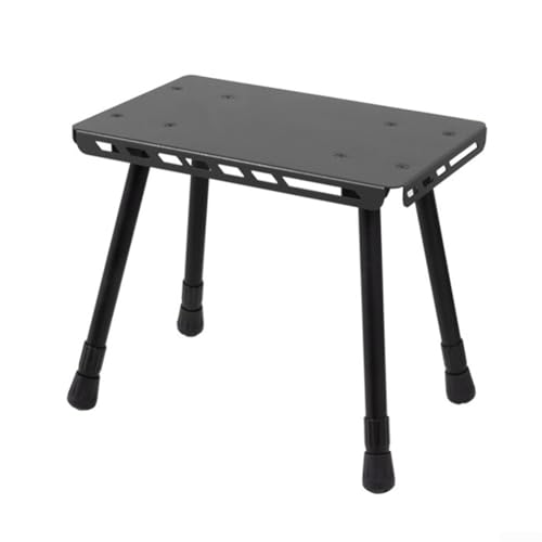Springwillfly Kompakter Campinghocker mit gepolstertem Sitz, perfekt für Outdoor-Aktivitäten wie Angeln und Wandern, Schwarz von Springwillfly