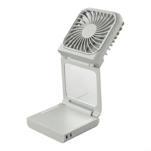 Springwillfly Kompakter faltbarer Hänge-Ventilator mit USB-Ladefunktion, geeignet für Zuhause oder Erfrischung (Eisgrün) von Springwillfly