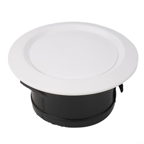 Springwillfly Lüftungsgitter-Abdeckung, Deckenluftzufuhr, verstellbarer Luftvolumen-Diffusor für Abgasgeräuschreduzierung, ABS (125 mm) von Springwillfly
