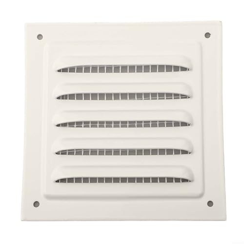 Springwillfly Lüftungsschlitzabdeckung aus Metall, schützende Metall-Lüftungsabdeckungen mit integriertem Nylon-Netz, für verschiedene Räume (100 x 100 mm) von Springwillfly