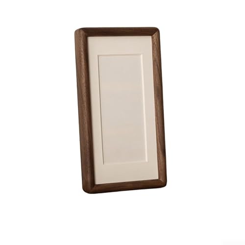 Springwillfly Massivholz-Bilderrahmen für den Tischgebrauch mit Einsteck- und Zapfen-Tischlerei mit neutralem Holz-Finish und beigefarbenem Passepartout für flexible Foto-Präsentation (A) von Springwillfly