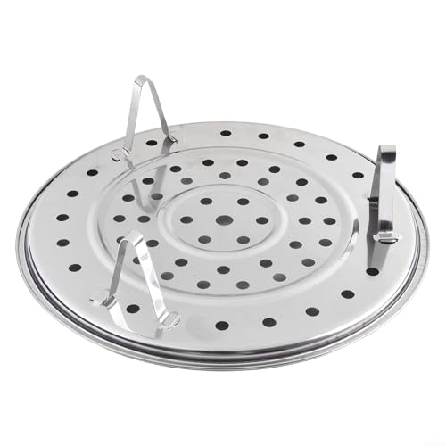 Springwillfly Mehrzweck-Dampfgarer aus Edelstahl, rund, 18–30 cm, mit 3 Füßen zum Kochen, Braten, Küchenwerkzeug (20 cm) von Springwillfly