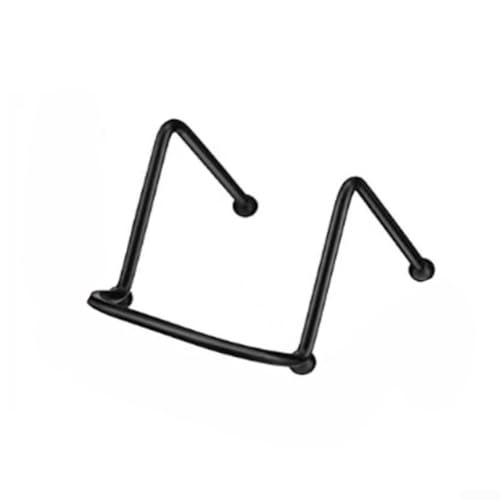 Springwillfly Mini-Metall-Tellerständer, Set mit 4 schwarzen Staffeleien für Bilder, Bücher, Sammlerstücke, Desktop-Tischplatte, kleine Gegenstände (Mini-Staffelei) von Springwillfly