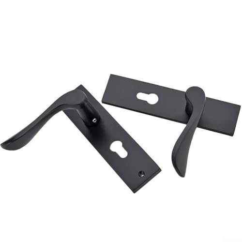 Springwillfly Moderner schwarzer Türgriff mit komplettem Schloss-Set, Schnörkelhebel-Design für mehr Sicherheit Springwillfly Moderner schwarzer Türgriff mit komplettem Schloss-Set, Schnörkelhebel-Design für mehr Sicherheit von Springwillfly