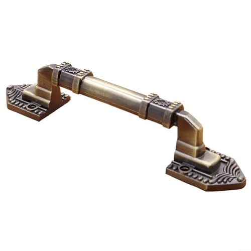 Springwillfly Rost- und beständiger Türgriff aus Bronze-Aluminiumlegierung, für Küchenschränke, Schränke und Kommoden, mit Befestigungsschrauben (Grün-Bronze-L) von Springwillfly