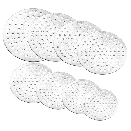 Springwillfly Runde Duschbodenablaufabdeckung, Edelstahl, Haarsieb für Waschbecken, Rostschutz, Filter, 6–16 cm, silberfarben (13 cm) von Springwillfly
