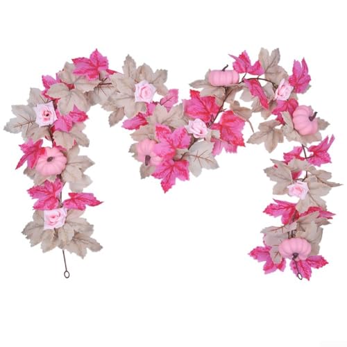 Springwillfly Saisonale Girlande mit Kürbis und Rose, 175 cm, zur Dekoration von Häusern und Veranstaltungen im Herbst Springwillfly Saisonale Girlande mit Kürbis und Rose, 175 cm, zur Dekoration von Häusern und Veranstaltungen im Herbst von Springwillfly