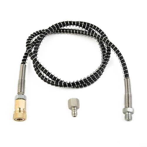 Springwillfly Schlauch, PCP DN2 91,4 cm Microbore-Schlauch mit Anschlusskit für Ladestation für Hochdrucktanks, Handpumpen von Springwillfly