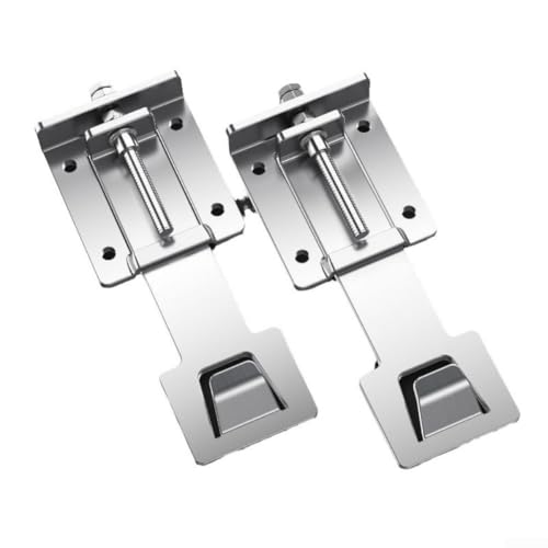 Springwillfly Set mit zwei verstellbaren Halterungen aus Edelstahl 201 für Dunstabzugshaube für dauerhafte Unterstützung und einfache individuelle Höhenpositionierung (erweiterte Version) von Springwillfly