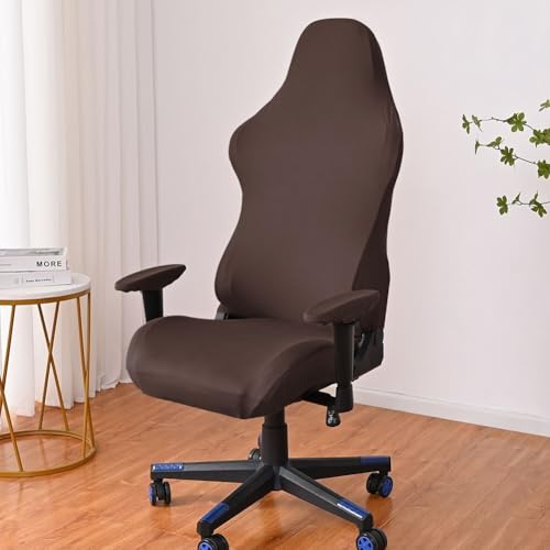 Springwillfly Stretch Chair Cover,Slipcovers Washable,Stretch Chair Cover, For Home Office Stylish Protector For Computer Armchair,(Dark Coffee) von Springwillfly