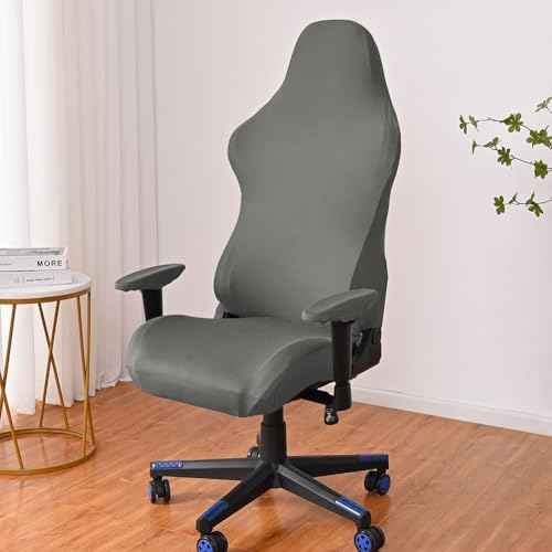 Springwillfly Stretch Chair Cover,Slipcovers Washable,Stretch Chair Cover, For Home Office Stylish Protector For Computer Sess,(Gray) von Springwillfly