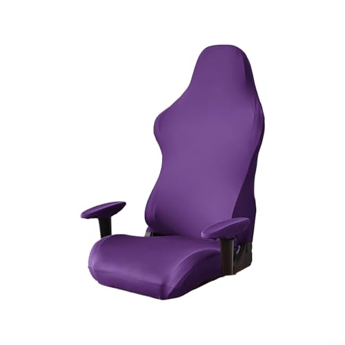 Springwillfly Stretch Chair Cover,Slipcovers Washable,Stretch Chair Cover, For Home Office Stylish Protector For Computer Sess,(Purple) von Springwillfly