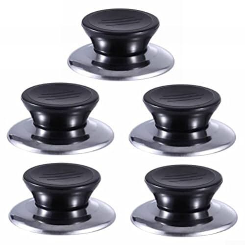 Springwillfly Topfdeckelknöpfe Ersatzgriffe Edelstahl hitzebeständig Küche Kochgeschirr Zubehör für Bratpfannen Töpfe (5 Stück) von Springwillfly