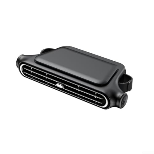 Springwillfly Tragbarer Auto-Rücksitz-Ventilator mit drei Geschwindigkeitsstufen, passt nahtlos in die Inneneinrichtung Ihres Fahrzeugs (schwarz) von Springwillfly
