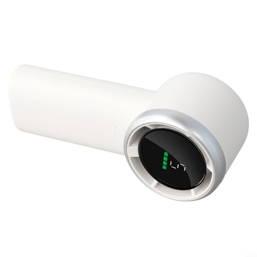Springwillfly Tragbarer Turbo-Ventilator mit Digitalanzeige, 3600 mAh, wiederaufladbar, Mini-Lüfter, 3 Geschwindigkeitsstufen, Typ-C, schnelles Aufladen, für Reisen, Strand, Weiß Springwillfly Tragbarer Turbo-Ventilator mit Digitalanzeige, 3600 mAh, wiederaufladbar, Mini-Lüfter, 3 Geschwindigkeitsstufen, Typ-C, schnelles Aufladen, für Reisen, Strand, Weiß von Springwillfly