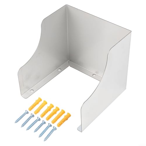 Springwillfly Türklingel-Abdeckung, Edelstahl, Wetterschutzgehäuse für Außensteckdose, wasserdichte Montageplatte (125 mm) von Springwillfly