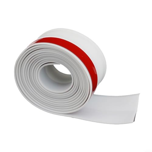 Springwillfly Türrahmen-Gummidichtungsstreifen, Wetterabisolierung, TPE-Material, Bodendichtung für Garage, Lager, Rolltüren (1 m, weiß) von Springwillfly