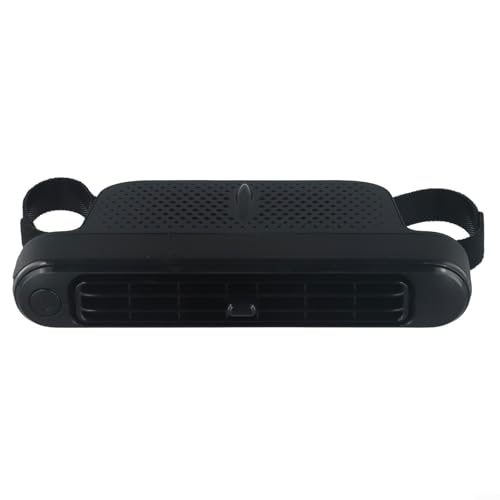 Springwillfly USB-Auto-Rücksitzventilator mit einstellbaren Windgeschwindigkeiten und Typ-C-Konnektivitätsoptionen (schwarz) von Springwillfly