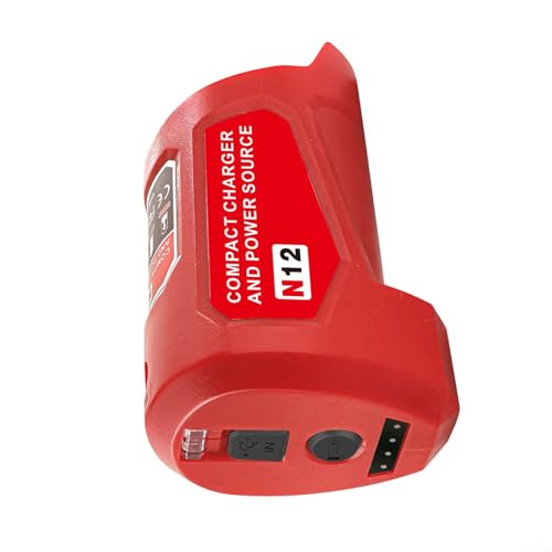 Springwillfly USB-Ladegerät mit DC-Anschluss für BL1830 BL1840 48-59-1201 kompatible elektronische Geräte zum Aufladen von elektronischen Geräten (für 48-11-2401) von Springwillfly
