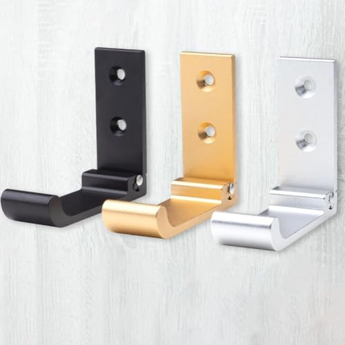 Springwillfly Verwandeln Sie Ihre Aufbewahrungslösungen mit 4 faltbaren Aluminiumhaken, die für die Ewigkeit in jeder Umgebung gebaut wurden (schwarz) von Springwillfly