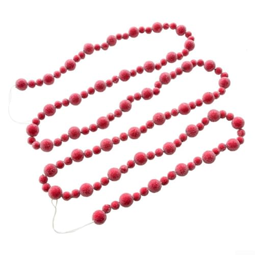 Springwillfly Weihnachtsgirlande mit roten Beeren, 2,75 m lang, festliche Dekoration für Zuhause, Büro, Party, Urlaub, Dekoration, Fenster, Kaminbaum von Springwillfly